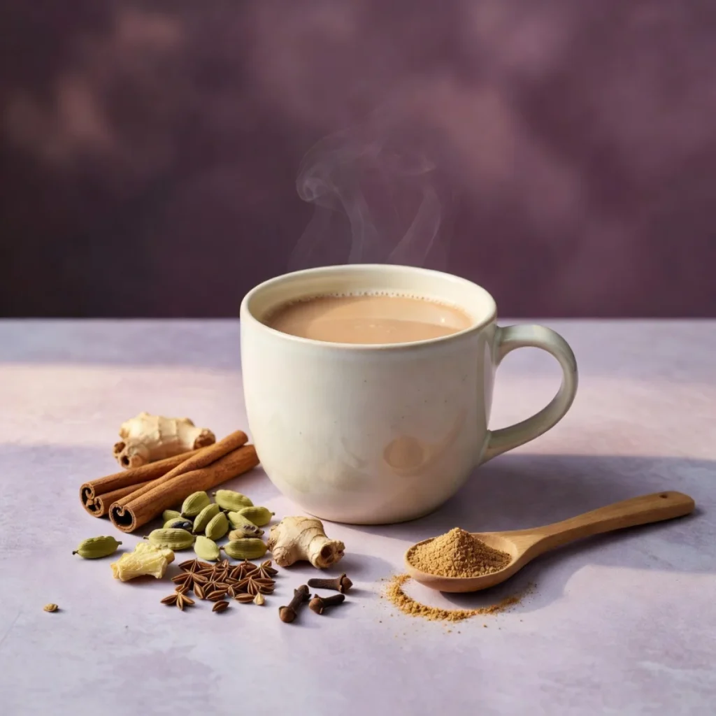 Chai en polvo — sugerencia de presentación e ingredientes